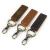 Pure Handmade Simple Leather Keychain, Retro Mad Horse Leather Key Ring Key Ring Small Gift.