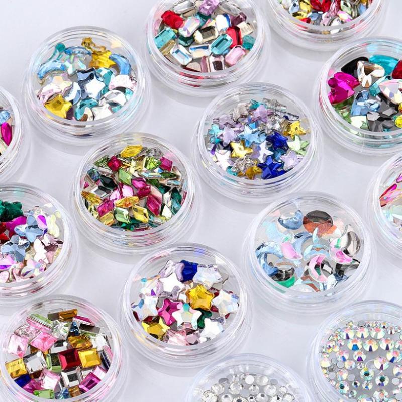 1 Zestaw Dentalne Kryształki na Zęby Kryształowe Szkło Diament Ornament w Kształcie Motyla Narzędzia do DIY Różne Kształty Kolor Ozdoby do Biżuterii na Zęby