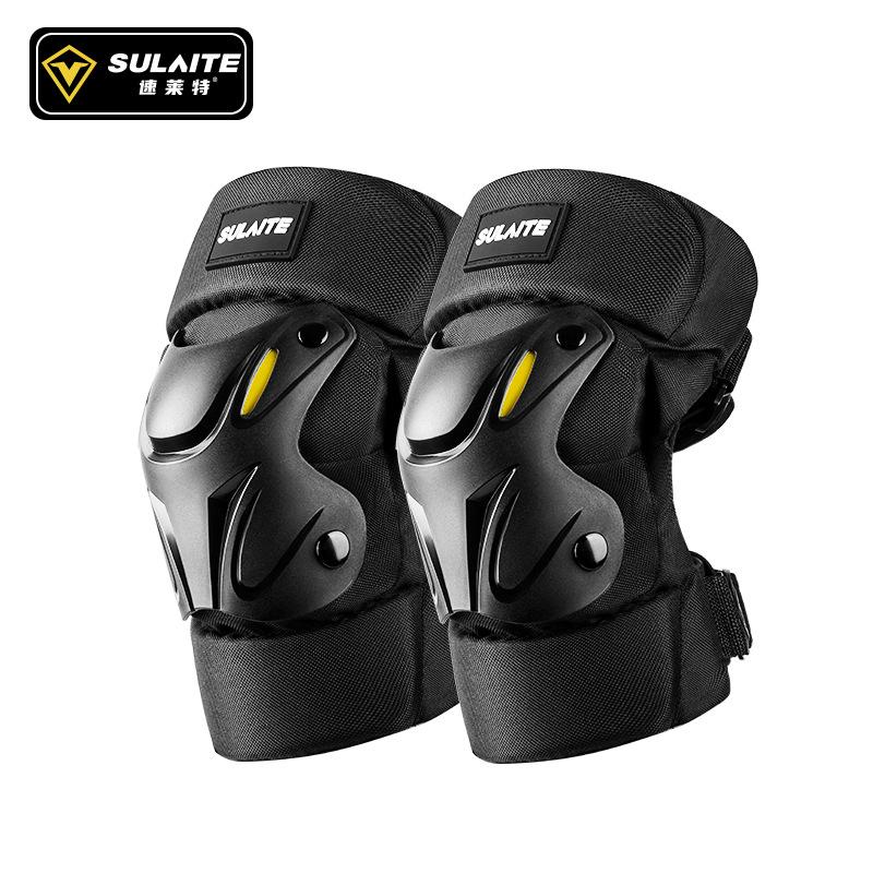 Motorcycle knee pads elbow pads four-piece protective gear full set of men's and women's locomotive equipment riding windproof and warm leg pads knee