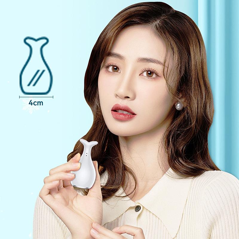 Ice Compress Roller Reusable Improve Elasticity Reduce Pain Cold Handheld Facial Massager White Puffiness Relief Skin Firming