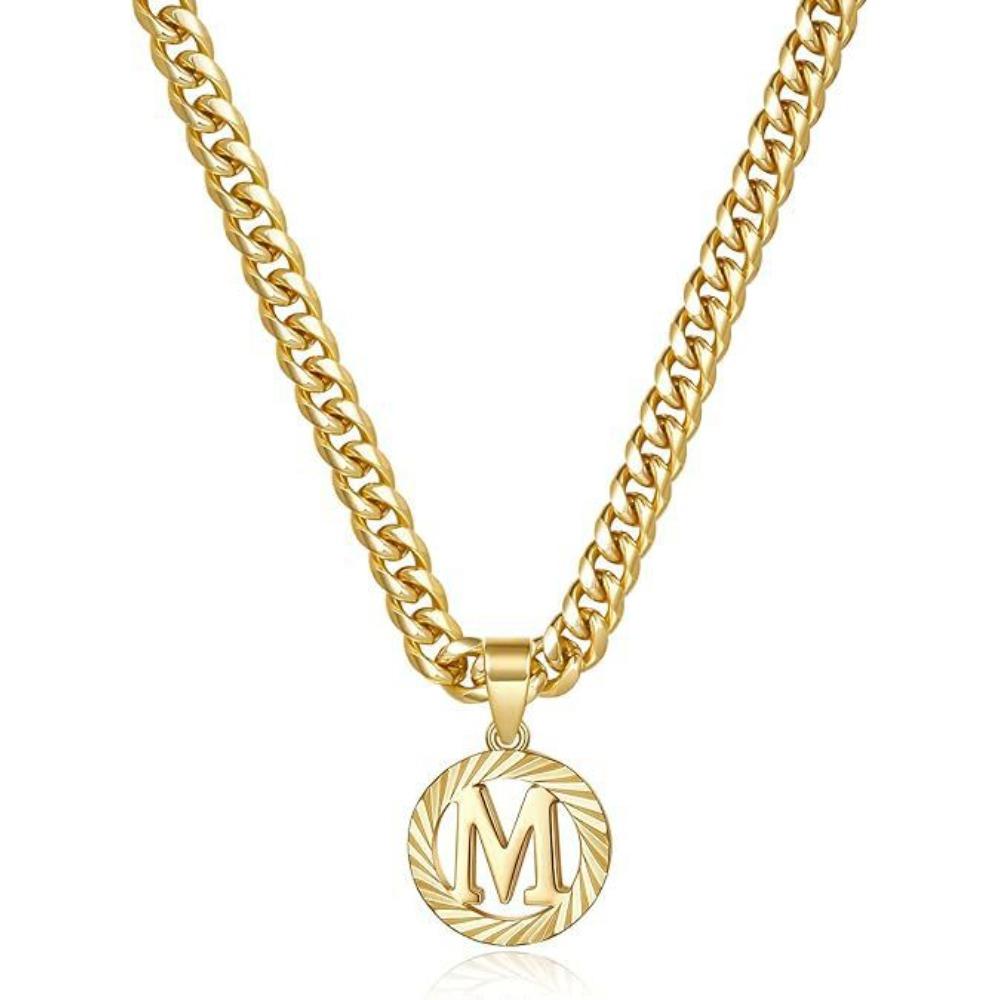 Hollow-out 26-letter Female Minimalist Collarbone Chain Male Cuban Chain Holiday Gift