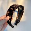 Braid Wide-brimmed Non-slip Korean Style Headwear Female Hairbands Wig Headband Wide Hair Hoop