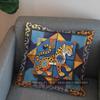 2D Colorful Jaguar Design Pillow For Home Decor Pattern Cushion Cover Suitable For Sofa Bedroom Car Pillow Cover