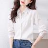 Lace Lace White Shirt Women's Long-sleeved Spring Clothes New Style Shirt Commuting Temperament Top