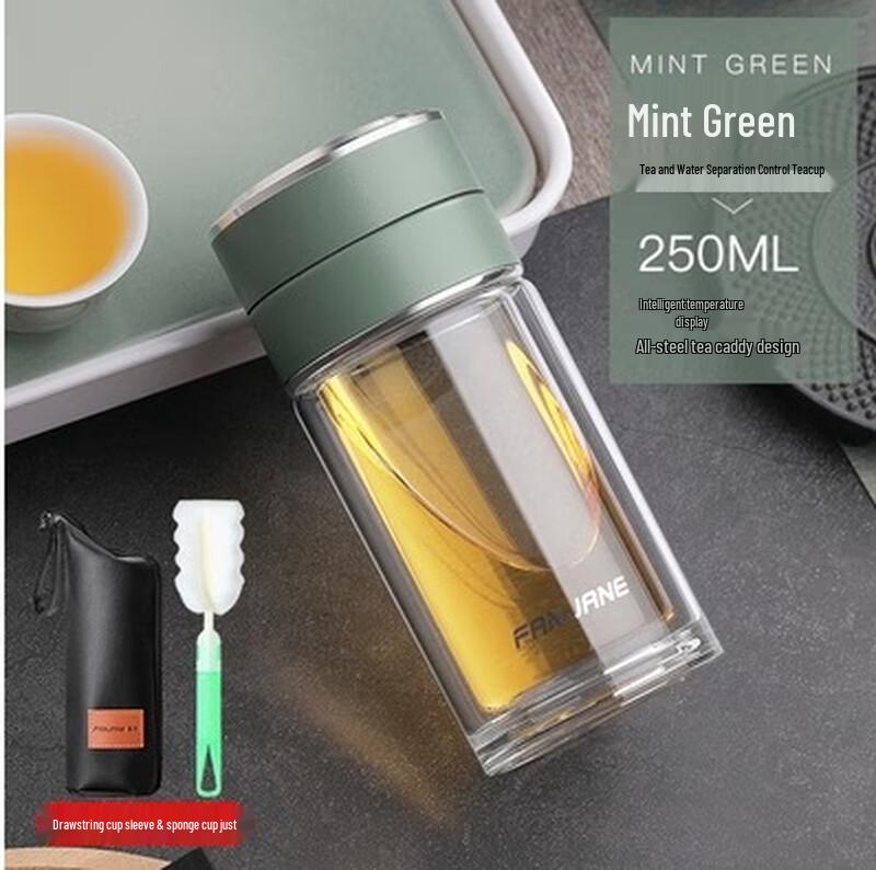 SX Portable Tea Infuser Glass Bottle with Temperature Display