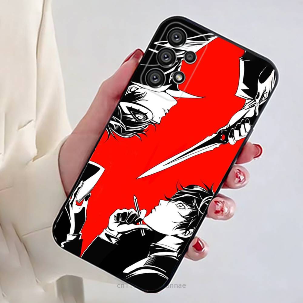 Game P-Persona 5 Phone Case For Samsung Galaxy A13,21s,22,31,32,52,53,71,80,A91 Soft Black Shell