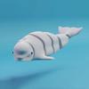 3D Printed Small Animal Joint Flexible Simulation Shark, Killer Whale Ornament Home Decoration Perfect Gift for Friends Family