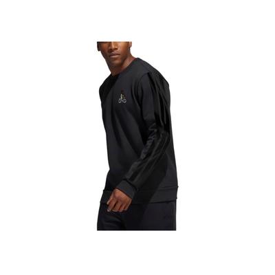 Besticktes Basketball Sport Sweatshirt Herren Oberteile Schwarz H43781