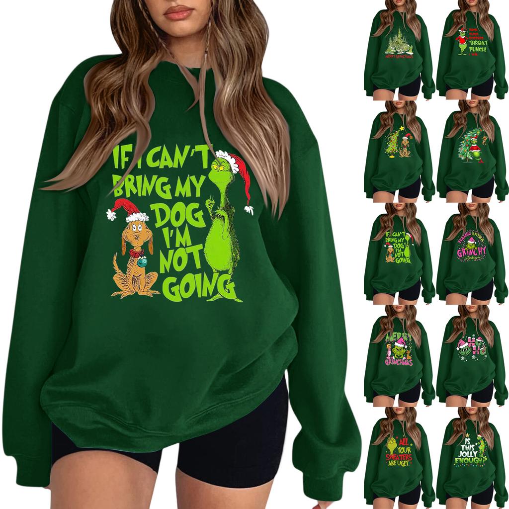 Crewneck Sweatshirt For Women Fall Graphic Sweatshirts Vacation Long Sleeve Drop Shoulder Pullover