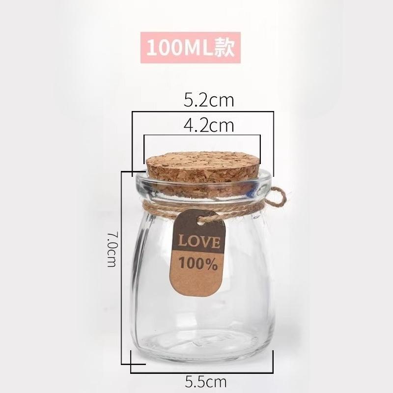 

Creative DIY Small Capacity Cork Stopper Vial Household Storage Decorative Hanging Bottle Candy Wishing Gift Empty Glass Flask 10pcs