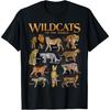 Wild Cats Animals of the World Educational Wild Animal Lover T-Shirt