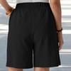 Women's Shorts Casual Summer Color Drawstring Beach Loose Pockets Shorts