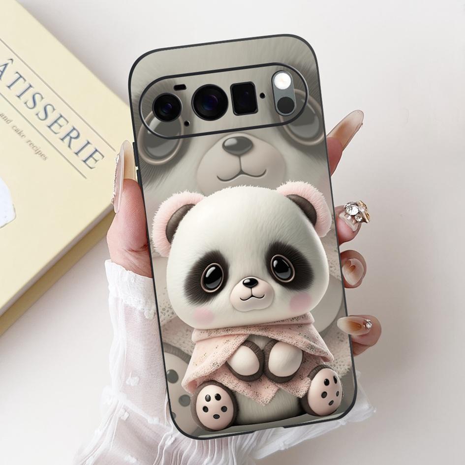 For Google Pixel 10 Case Pixel 10 Pro Cover Cute Rabbit Panda Cat Soft Silicone Matte Phone Cases For Google Pixel10 Pro XL Etui
