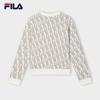 FILA Women's All-Over Print Long Sleeve Knit Sweater