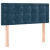 Vidaxl Letto Continentale, Materasso E LED, Velluto Blu 80X200 Cm