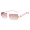 New Fashionable Frameless Square Sunglasses Y2K Street Style Personality Trendy Sunglasses