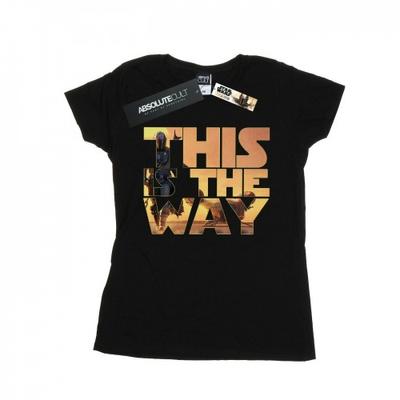 Womens/Ladies The Mandalorian The Way Poster Text Cotton T-Shirt