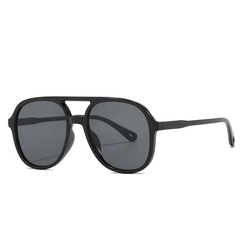 Non-polarized Fashion Large Frame Women's Sunglasses Toad Design Leopard Double Beam Sunglasses for Men Goggles Fishing Driving Sunshine