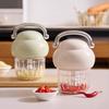Garlic Pounder with Ergonomic Non-Slip Handle Chopping Vegetables Herb Masher Garlic Crusher Kitchen Tool