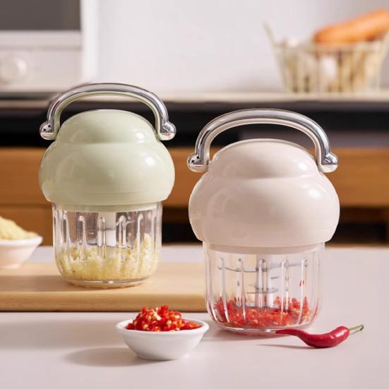Garlic Pounder with Ergonomic Non-Slip Handle Chopping Vegetables Herb Masher Garlic Crusher Kitchen Tool