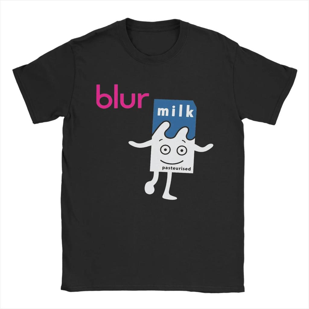 Blur Britpop Band Unisexs 100 Cotton TShirt Summer Vintage Crew Neck Hippie Style Oversized Design Top Women And Unisex Tshirts