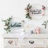 30Pcs Reusable Floral Templates 11.8x5.9in Plastic Drawing Stencils for Art Painting Card Making Wall Door Decoration