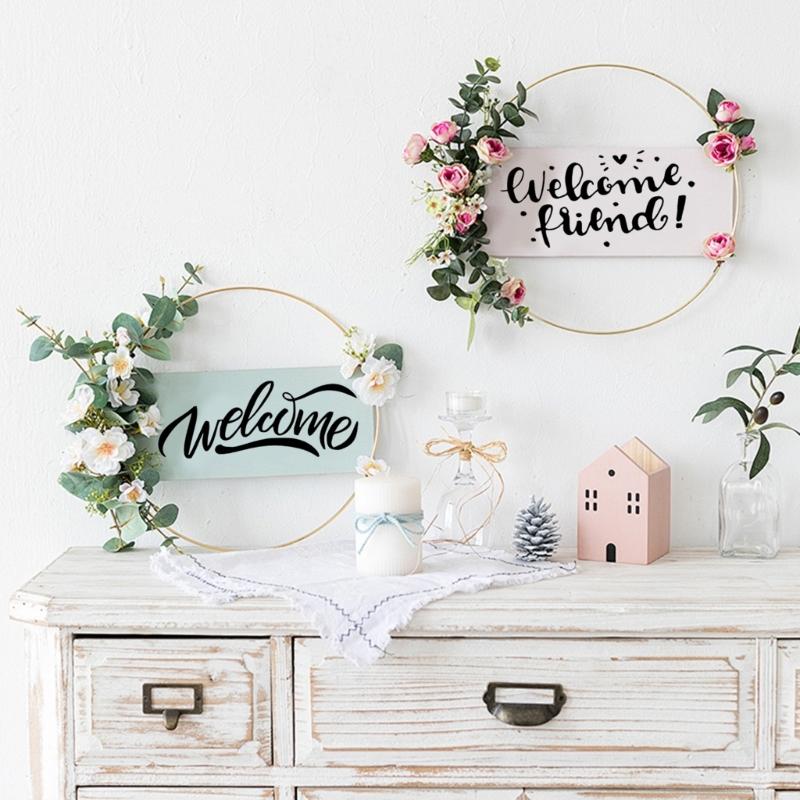 30Pcs Reusable Floral Templates 11.8x5.9in Plastic Drawing Stencils for Art Painting Card Making Wall Door Decoration