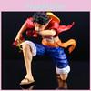 Colorful Pvc Luffy Anime Figure Knee Pose Collectible Model In Three Vibrant Hues