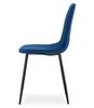 PADVA Chair - Navy Blue Velvet / Black Legs X 1