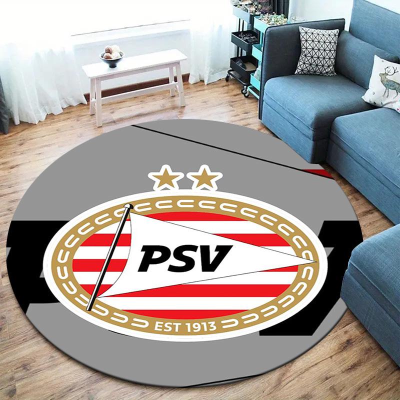 Philips Sport Vereniging Round Area Rug,Carpet Rug for Living Room Bedroom Sofa Playroom Decor,Non-slip Floor Mat