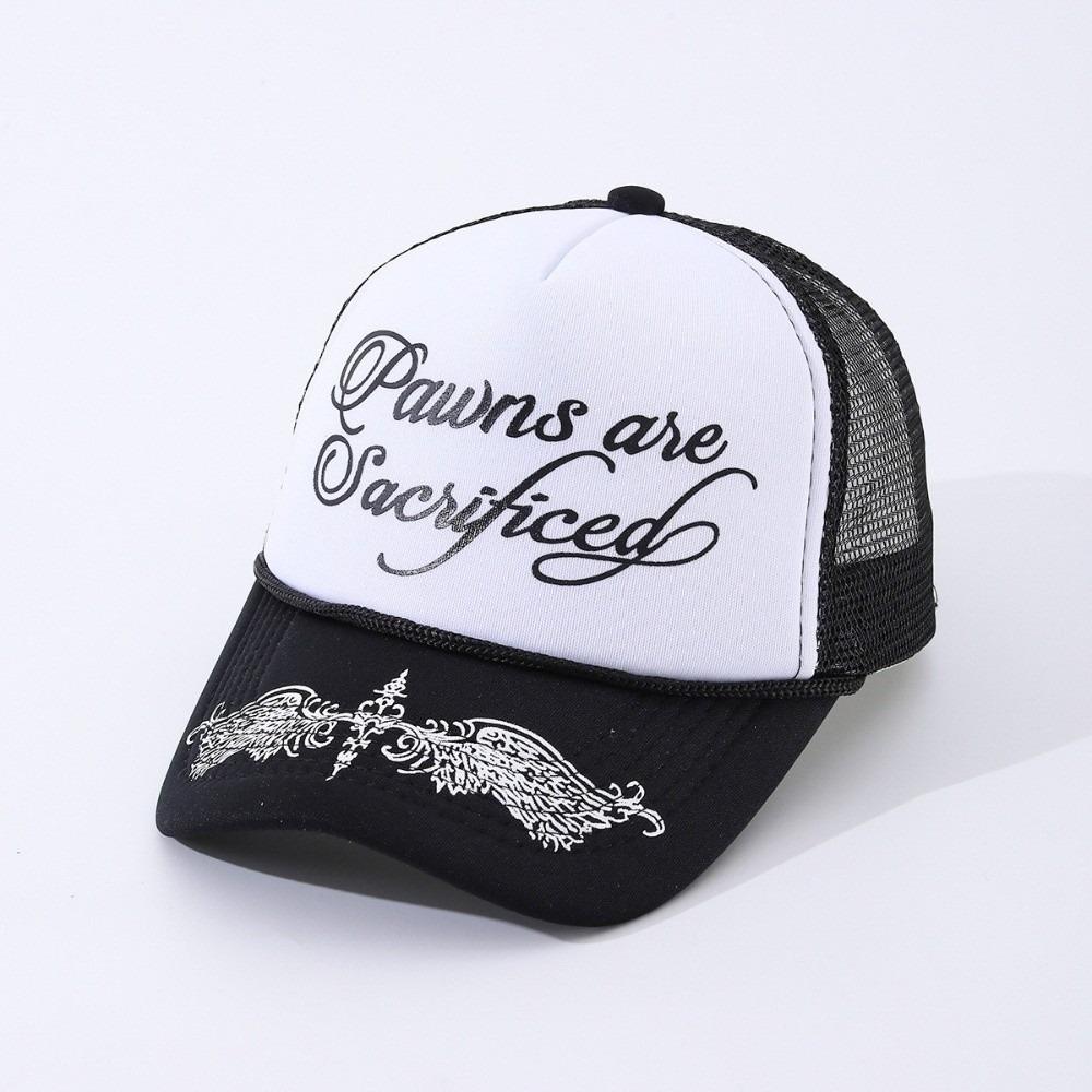 Cotton Baseball Hats Breathable Mesh Dad Hat Trendy Sunscreen Hats  for Men Women