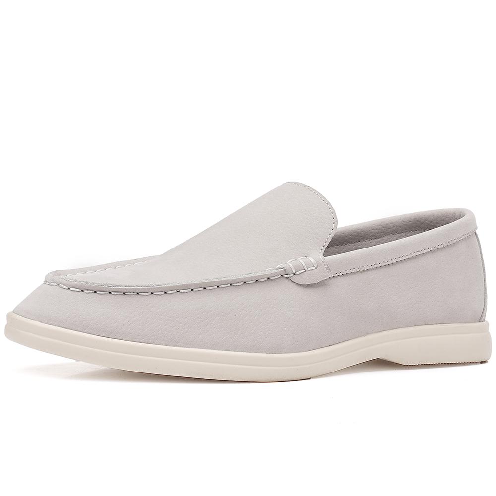 Fashion Stylish Trendy Outdoor Lazy Loafers Suede Leather Men's Slip on Shoes Summer New Driving Flats Casual Shoes Man Driving Footwear