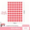 Rectangular Red Plaid Disposable Plastic Tablecloth, Waterproof Oilproof Table Cover for Outdoor Picnic, Kitchen, Holiday & Birthday Party Decoration