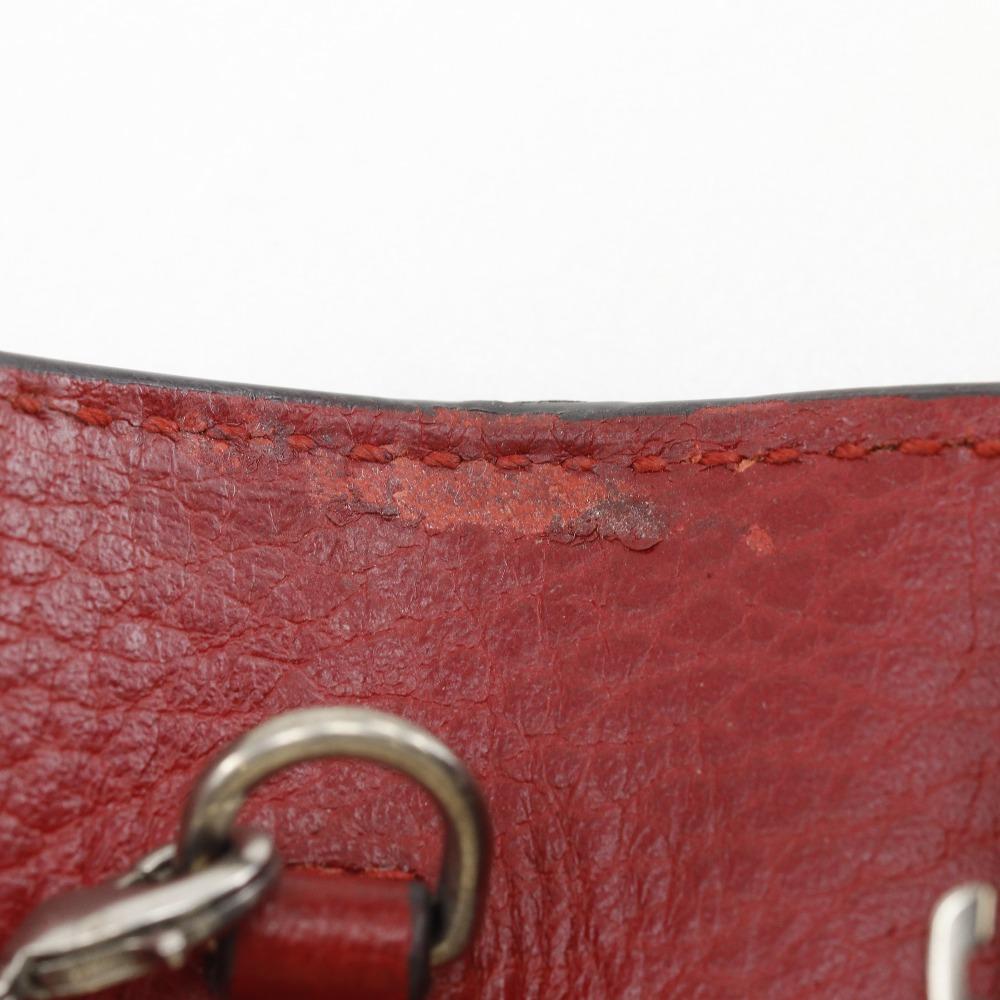 Gucci Dionysus Chain Wallet 401231 Shoulder Red Calfskin Women Used