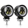 20W Motorcycle LED Work Light & Headlight with Fog Light and Angel Eye Aperture