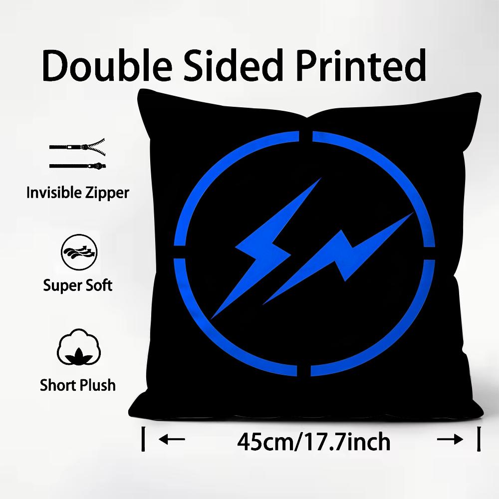 

Lightning FFragment DesignS Cushion Cover Plush Fabric Soft DoubleSided Printed Sofa Warm Winter Home Child Gift Pillow Case 30x30cm