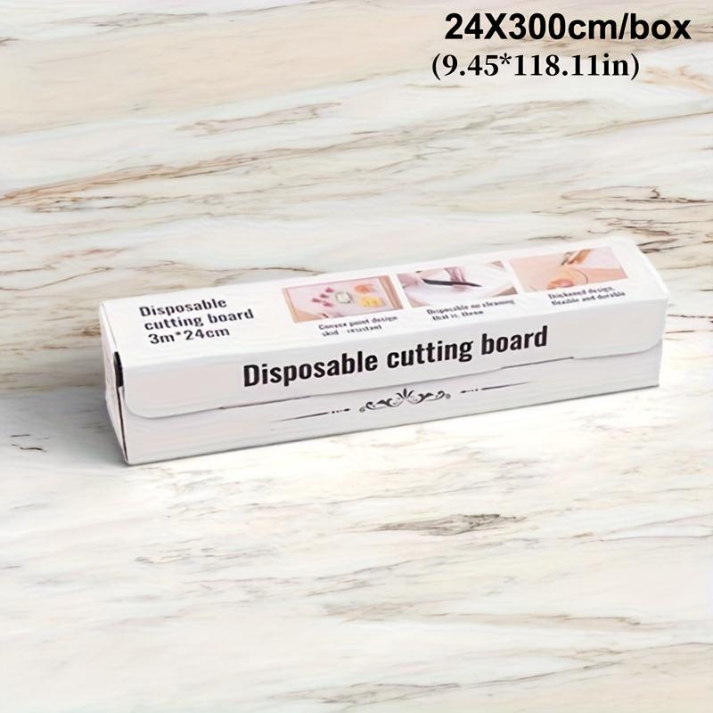 

Disposable cutting board mat, designed for food safety, is very suitable for use in the kitchen and outdoor camping. 24x300cm