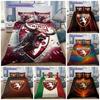 Set Biancheria da Letto Torino FC, Set Copripiumino Scudo Mascotte Toro, Set da Letto 3 Pezzi con 2 Federe per Camera da Letto del Tifoso, Senza Piumone