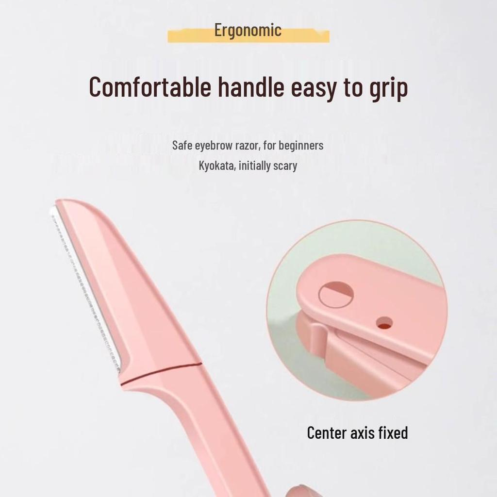 Foldable Safety Eyebrow Razor for Beginners, Unisex Blade