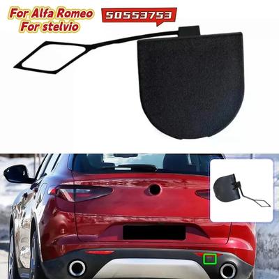 50553753 For Alfa Romeo For Stelvio 2015- Rear Bumper Tow Hook Eye Cover Cap Replacement Car Exterior Accessories