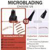 4D Multi-Prong Eyebrow Pen Waterproof Smudge Resistant Liquid Microblade Brow Pencil 3ml for Natural Definition
