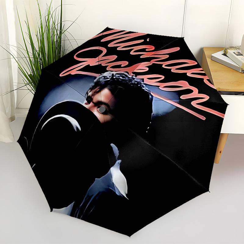 1pc Michael JacksonKing of PopMoonwalker Automatic Folding Umbrella, Portable Collapsible Design, Casual Outdoor Accessory L1127111
