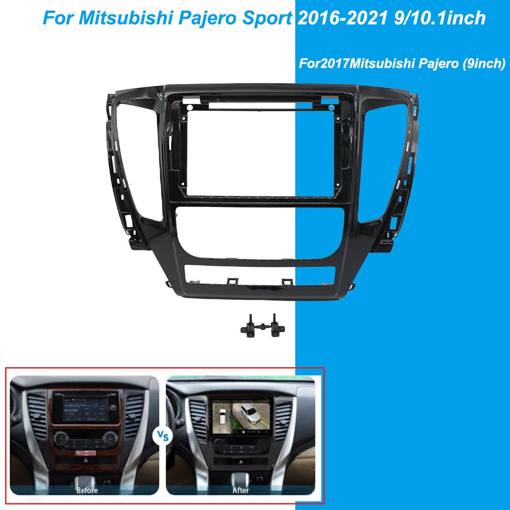 For Mitsubishi Pajero Sport 2016-2021 Fitting Panel Kit Adapter Android Radio Dashboard Car Frame Fascia 9/10.1 Inch