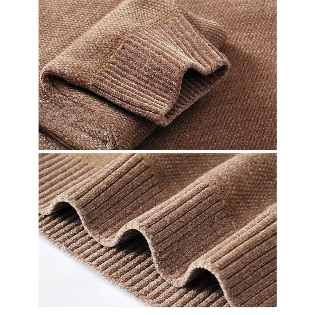 STORN Men's Fashion Solid Long Sleeved Polo Shirt Attumn Winter Comfortable Top