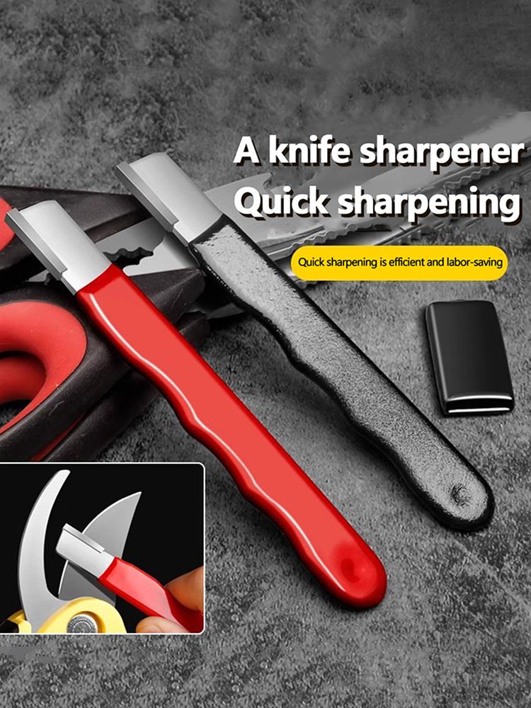Knife Sharpener Scissors Quick Grinding Scraper Portable Metal Cutting Tool Scissor Pruner Axe Hand Sharpener Trimmer Grinder