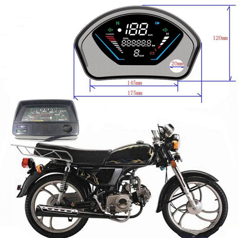 Motorcycle Digital Speedometer Gauge Versatile Dashboard For Honda CD70 Jialing JL70 JH70 Accessory