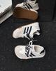Korean version ins casual sports double shoelaces color matching soft sole big head German training women 2025 new retro Forrest Gump board shoes