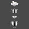 Premium 304 Durable Metal Salad Dryer For vegetables And Small Fruits With Space Saving Construction