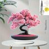 Acrylic Material, Cherry Blossom Tree Decoration - Black Branches Matching Bright Pink Flowers,home/office Desk Decoration, Modern Floral Art