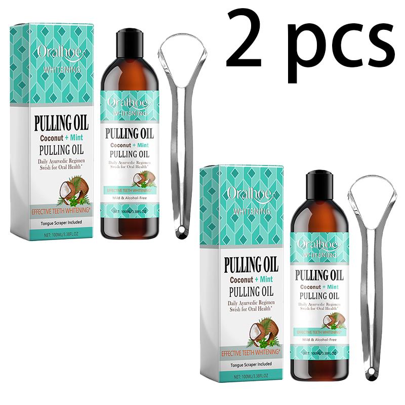 Oralhoe Kokosnuss Minze Mundspülung Aufhellend & Schönheit Frischer Atem & Zahnfleisch
